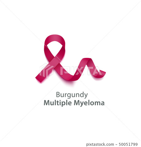 Vector pink ribbon Myeloma cancer awareness symbol 50051799