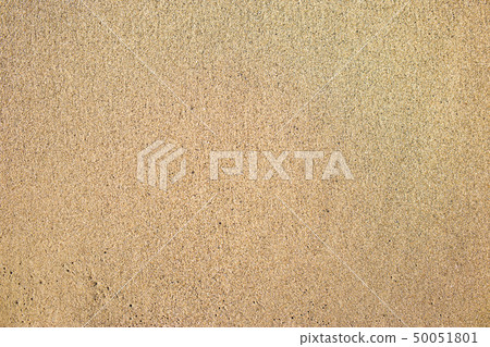 Top view of seashore, clean sand texture of natural surface. 50051801