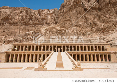 The antique temple of female pharao Hatchepsut near Luxor in Egypt 50051803