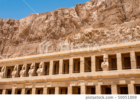 The antique temple of female pharao Hatchepsut near Luxor in Egypt 50051809