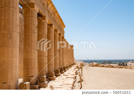 The antique temple of female pharao Hatchepsut near Luxor in Egypt 50051831