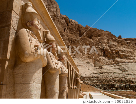 The antique temple of female pharao Hatchepsut near Luxor in Egypt 50051839