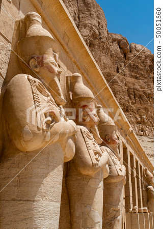 The antique temple of female pharao Hatchepsut near Luxor in Egypt 50051860