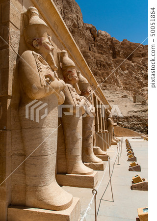 The antique temple of female pharao Hatchepsut near Luxor in Egypt 50051864
