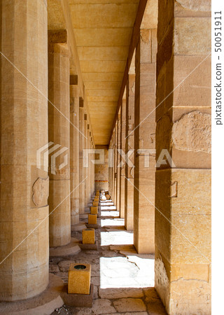 The antique temple of female pharao Hatchepsut near Luxor in Egypt The antique temple of female pharao Hatchepsut near Luxor in Egypt 50051911