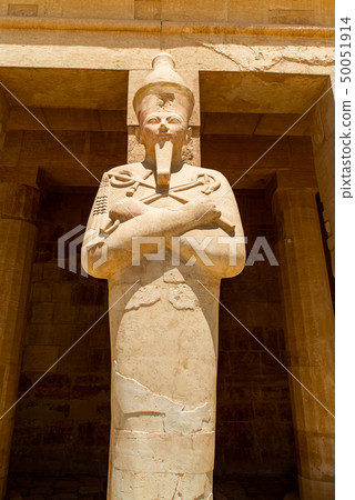 The antique temple of female pharao Hatchepsut near Luxor in Egypt The antique temple of female pharao Hatchepsut near Luxor in Egypt 50051914