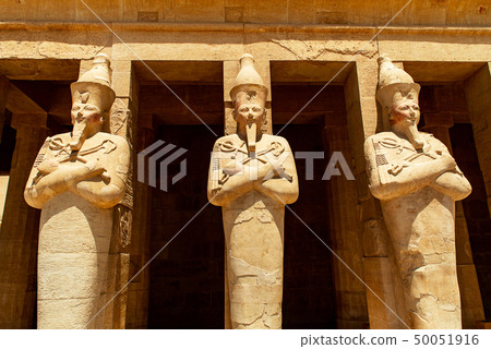 The antique temple of female pharao Hatchepsut near Luxor in Egypt The antique temple of female pharao Hatchepsut near Luxor in Egypt 50051916