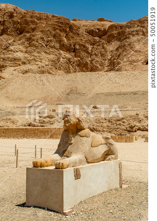 The antique temple of female pharao Hatchepsut near Luxor in Egypt 50051919