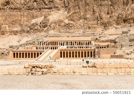 The antique temple of female pharao Hatchepsut near Luxor in Egypt The antique temple of female pharao Hatchepsut near Luxor in Egypt 50051921