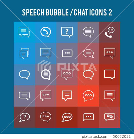 Speech Bubble Icons Speech Bubble Icons 50052031
