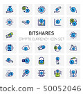 BitShares Crypto Currency icons set 50052046