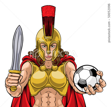 Spartan Trojan Gladiator Soccer Warrior Woman Spartan Trojan Gladiator Soccer Warrior Woman 50052096