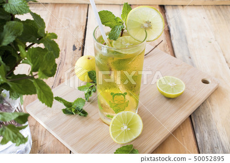 herbal healthy drink cold lemon tea cocktail water herbal healthy drink cold lemon tea cocktail water 50052895