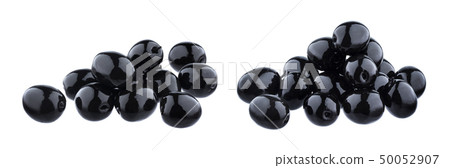 Black olives isolated on white background 50052907