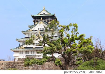 Osaka castle, Japanese ancient castle in Osaka, 50053061
