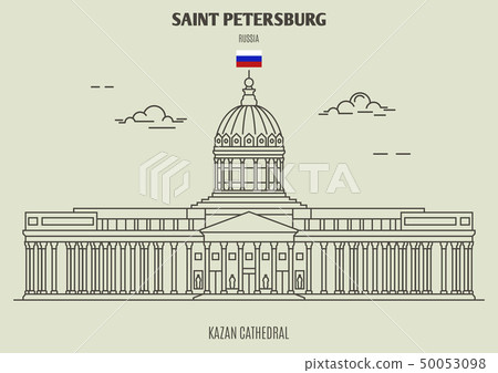 Kazan Cathedral in Saint Petersburg, Russia. 50053098