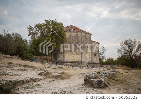 Cave city Chufut-Kale. Mausoleum Janicke Khanum of the XV century. 50053522