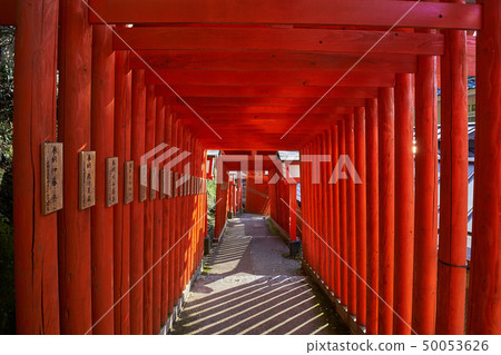 Tsuwano of Shimane (San-in's small Kyoto) Taikoku Valley Inari Shrine Near the approach entrance of Senbon Torii 50053626