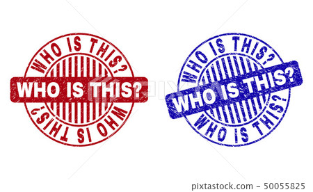 Grunge WHO IS THIS Question Textured Round Stamp Seals Grunge WHO IS THIS Question Textured Round Stamp Seals 50055825