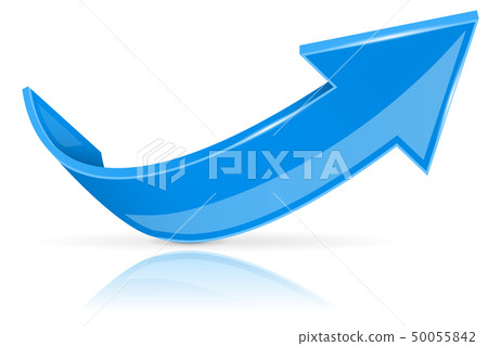 Blue up 3d button Blue up 3d button 50055842