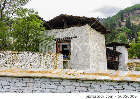 Bridge of traditional architecture in Bhutan Bridge of traditional architecture in Bhutan 50056009