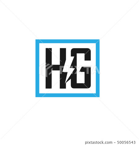 HG letter electric design vector illustration logo HG letter electric design vector illustration logo 50056543