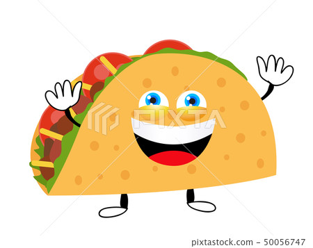 Happy Taco vector illustration in cartoon style Happy Taco vector illustration in cartoon style 50056747
