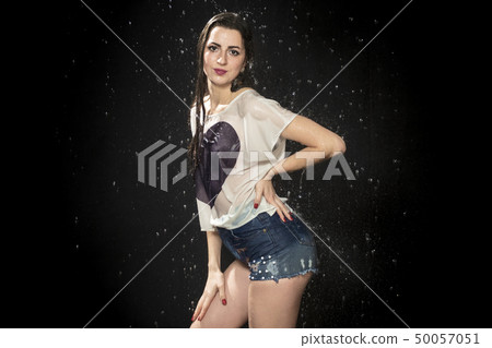 portrait of a wet sexy woman 50057051