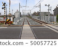 Railroad crossing and track 50057725