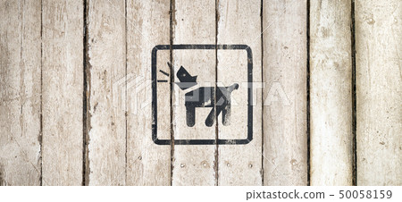 Barking dog silhouette in black color. Barking dog Barking dog silhouette in black color. Barking dog 50058159