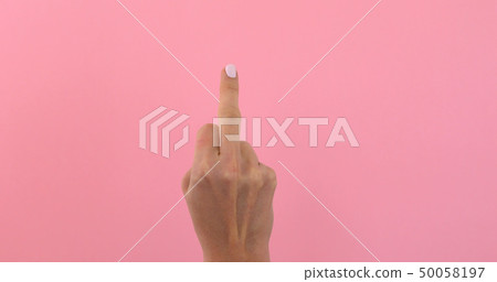 Woman hand Fuck you or fuck off Woman hand Fuck you or fuck off 50058197