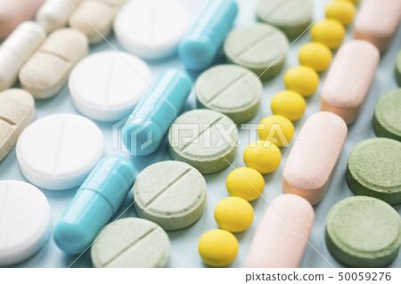 Opioid painkillers crisis and drug abuse concept. 50059276