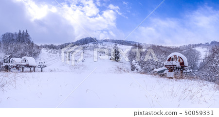 新倉滑雪場痕跡，雪景（兵庫縣石獅市長谷町土屋）*註釋區的拍攝位置 50059331