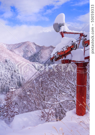 新倉滑雪場痕跡,雪景(兵庫縣石獅市長谷町土屋)*註釋區的拍攝位置 新倉滑雪場痕跡,雪景(兵庫縣石獅市長谷町土屋)*註釋區的拍攝位置 50059333