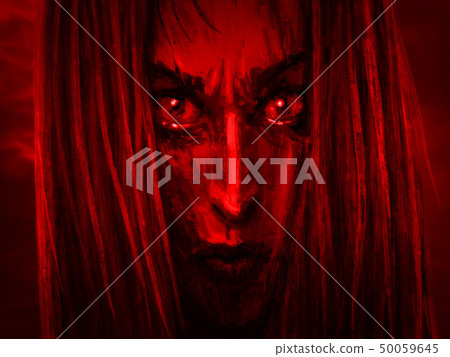 Beautiful face princess warrior with an angry Beautiful face princess warrior with an angry 50059645