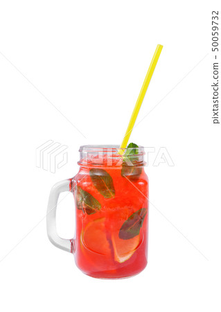 Summer cocktail on isolated white background Summer cocktail on isolated white background 50059732