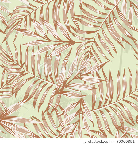 palm leaves brown pattern palm leaves brown pattern 50060891