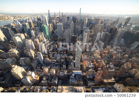 Aerial view of New York City skyline, Manhattan 50061239