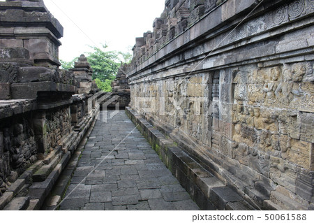 Borobudur Corridor World Heritage Site Indonesia Java Island Borobudur Corridor World Heritage Site Indonesia Java Island 50061588
