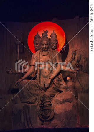 Beautiful sculpture of Lord Dattatreya, Pune. 50061846