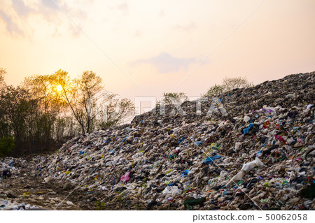 Mountain large garbage pile and pollution Mountain large garbage pile and pollution 50062058