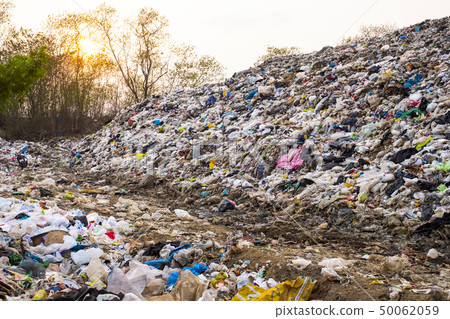Mountain large garbage pile and pollution Mountain large garbage pile and pollution 50062059