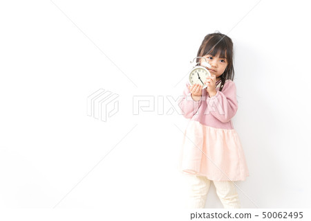 孩子與時鐘 50062495