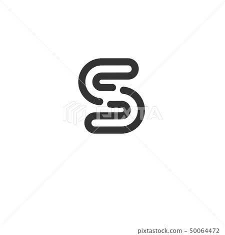 Abstract letter S logo, letter S alphabet symbol  50064472