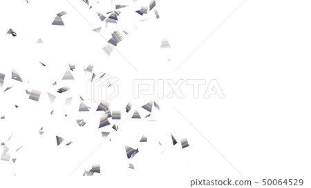 CG粒子三角形和方形五彩紙屑 50064529