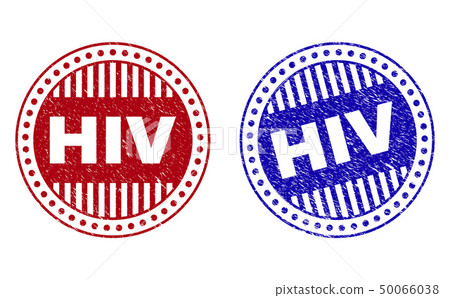 Grunge HIV Scratched Round Watermarks Grunge HIV Scratched Round Watermarks 50066038