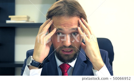 close-up, green-eyed handsome man wistfully looks around close-up, green-eyed handsome man wistfully looks around 50066952