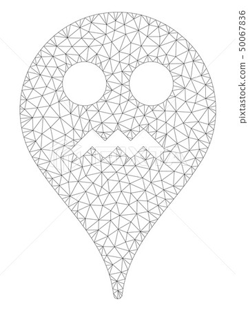 Angry Smiley Map Marker Polygonal Frame Vector Mesh Illustration Angry Smiley Map Marker Polygonal Frame Vector Mesh Illustration 50067836