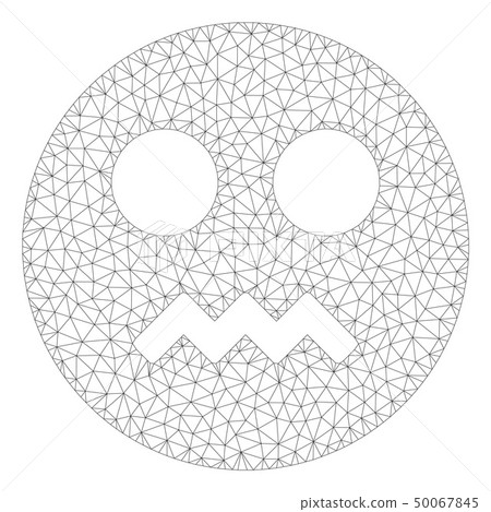 Angry Smiley Polygonal Frame Vector Mesh Illustration Angry Smiley Polygonal Frame Vector Mesh Illustration 50067845