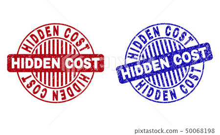 Grunge HIDDEN COST Textured Round Stamps Grunge HIDDEN COST Textured Round Stamps 50068198